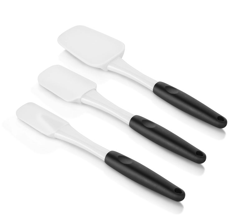 Artaste 43082 Non-Stick Silicone Spatula Set with Rubber Handle, 3-Piece - Image 3